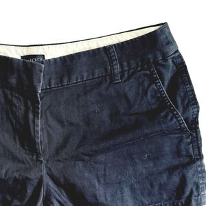 J. Crew | Women's 6, Navy Cotton-Blend Chino Shorts